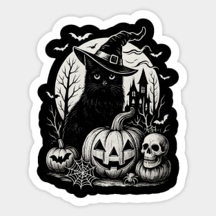 Halloween-Cat Sticker